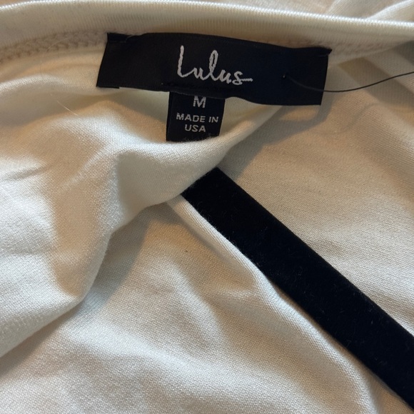 Lulus Reversible Wrap Long Sleeve Top Size M Cream/Beige - Picture 7 of 9